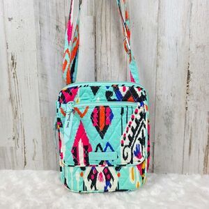 Vera Bradley Pueblo Aztec Mini Hipster Crossbody Bag Purse Teal